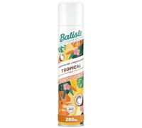 Batiste Shampooing Sec Tropical Grand Format, Rafraichit les Cheveux et Apporte du Volume, Parfum Noix de Coco et Ananas, Absorbe Excès de Sebum, Sans Rinçage, 280ml