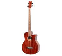 Batking Guitare basse acoustique - 104 cm - Basse électrique et acoustique - 4 cordes - Marron