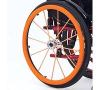 BAtlam 1 Paire 24 Pouces Fauteuil Roulant Couverture de Roue arrière Manchon de Protection Fauteuil Roulant Pousser Jante Couvre Fauteuil Roulant Roue arrière,E,24 inch