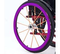 BAtlam 1 Paire 24 Pouces Fauteuil Roulant Couverture de Roue arrière Manchon de Protection Fauteuil Roulant Pousser Jante Couvre Fauteuil Roulant Roue arrière,A,24 inch