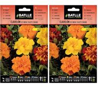 Batlle OEILLET D’Inde TAGETE Nain (Lot de 2)