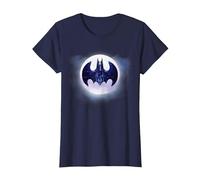 Batman 1989 Batwing Moon T-Shirt, Femme, Bleu Marine, XL