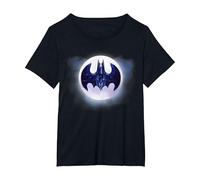 Batman 1989 Batwing Moon T-Shirt, Femme Grandes Tailles, Noir, 4X