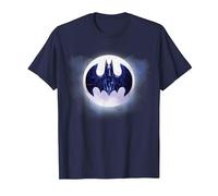 Batman 1989 Batwing Moon T-Shirt, Homme, Bleu Marine, L