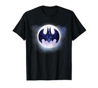 Batman 1989 Batwing Moon T-Shirt, Homme, Noir, S