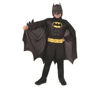 Ciao- Batman 2-in-1 (Classic/Dark Knight) Costume Originale DC Comics (Taglia 10-12 Anni) Con muscoli pettorali imbottiti, Ragazzo, 11720.5-7, Nero, Girgio, 5-7