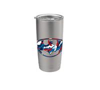 Batman 4th of July Camo Logo Gobelet isotherme en acier inoxydable double paroi