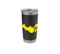 Batman 75 Logo Yellow Gobelet isotherme en acier inoxydable double paroi