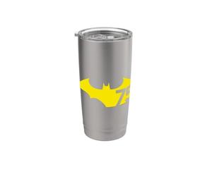 Batman 75 Logo Yellow Gobelet isotherme en acier inoxydable double paroi