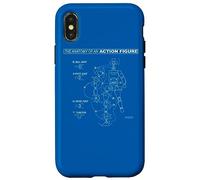 Batman Action Figure Anatomy Coque pour iPhone X/XS