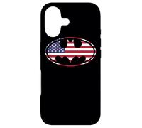 Batman American Flag Oval Coque pour iPhone 17