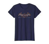 Batman: Arkham Knight Logo T-Shirt, Femme, Bleu Marine, 3XL