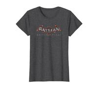 Batman: Arkham Knight Logo T-Shirt, Femme, Chiné Foncé, XS