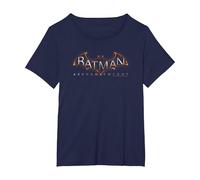 Batman: Arkham Knight Logo T-Shirt, Femme Grandes Tailles, Bleu Marine, 2X