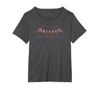 Batman: Arkham Knight Logo T-Shirt, Femme Grandes Tailles, Chiné Foncé, 6X