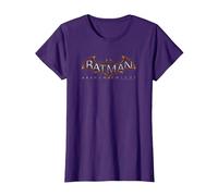 Batman: Arkham Knight Logo T-Shirt, Femme, Violet, XS
