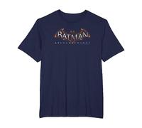 Batman: Arkham Knight Logo T-Shirt, Homme Grandes Tailles, Bleu Marine, 2X Tall