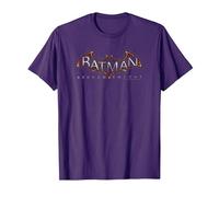Batman: Arkham Knight Logo T-Shirt, Homme, Violet, XXL