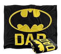 BATMAN Bat Dad Plaid Ultra Doux au Toucher Soyeux - 152 x 127 cm