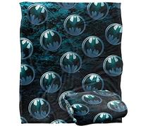 BATMAN Bat Logo Pattern Plaid Ultra Doux au Toucher Soyeux - 152 x 127 cm