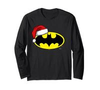 Batman Bat Symbol Christmas Santa Hat Manche Longue