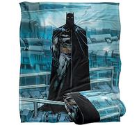 BATMAN Batcave Silhouette Plaid Ultra Doux au Toucher Soyeux - 152 x 127 cm