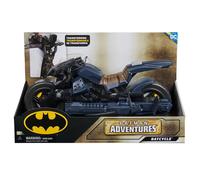 DC Batman - Batcycle 2 en 1 - Batcycle Qui Se Transforme en Batplane - Voiture Batman À Collectionner - Compatible avec Figurines 30 cm - Jouet À Collectionner - Jouet Enfant 4 Ans Et +