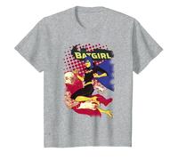 Batman Batgirl Crunch T-Shirt, Enfant, Gris Chiné, 10 Ans