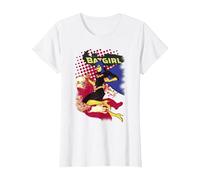 Batman Batgirl Crunch T-Shirt, Femme, Blanc, S