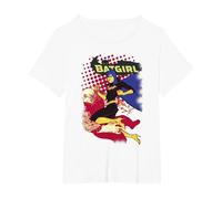 Batman Batgirl Crunch T-Shirt, Femme Grandes Tailles, Blanc, 1X