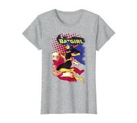 Batman Batgirl Crunch T-Shirt, Femme, Gris Chiné, XXL