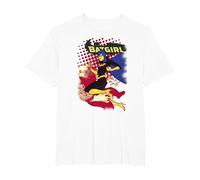 Batman Batgirl Crunch T-Shirt, Homme Grandes Tailles, Blanc, 2X Tall