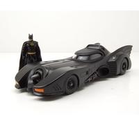 Batman Batmobile Noir 1989 Avec Figurine Maquette de Voiture 1:24 Jada Toys