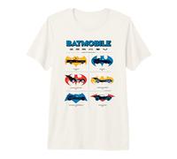 Batman Batmobiles Through The Years Logos T-Shirt Haut de Gamme