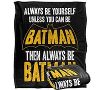 Batman Be Batman Plaid ultra doux au toucher soyeux - 152 x 127 cm