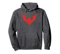 Batman Beyond Beyond Bat Logo Sweat à Capuche, Unisexe pour Adultes, Chiné Foncé, XXL