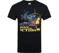 Batman - "Built For Action" T-shirt pour homme NS5509 (XL) (Noir)
