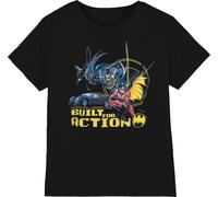 Batman - "Built For Action" T-shirt pour homme NS8377 (M) (Noir)