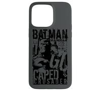 Batman Caped Crusader Stenciled Coque pour iPhone 15 Pro Max