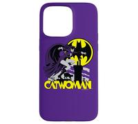 Batman Catwoman Rooftop Cat Coque pour iPhone 15 Pro Max