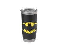 Batman Classic Logo Distressed Gobelet isotherme en acier inoxydable double paroi