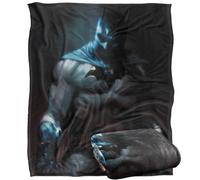 Batman Classic Silhouette Plaid ultra doux au toucher soyeux - 152 x 127 cm