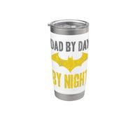 Batman Dad by Day Gobelet isotherme en acier inoxydable double paroi