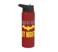 Batman Dad by Day Stainless Steel Insulated Water Bottle