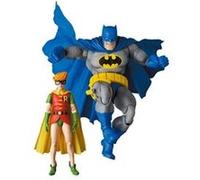 Medicom Toy – Figurine MAFEX – Batman Dark Knight Returns (version bleue) & Robin – 11–16 cm
