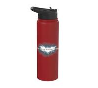 Batman Dark Knight Rises Cracked Bat Logo Stainless Steel Insulated Water Bottle