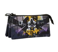 Batman Dark Night Trousse Triple FAN, Gris Gris