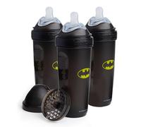 Batman DC Comics - Herobility Double Anti-Colic Baby Bottles - 12 fl oz/340ml - 3-pack