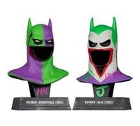 Batman DC Direct - Pack de 2 Mini réplique 1/3 masques de Batman Hush & Knightfall (Jokerized) (Gold Label) 18 cm