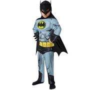 Batman de Luxe Déguisement Garçon Super Héros Costume Grand (7-8 Ans)